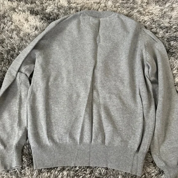 Men’s Gray Argyle Sweater - Picture 7 of 7